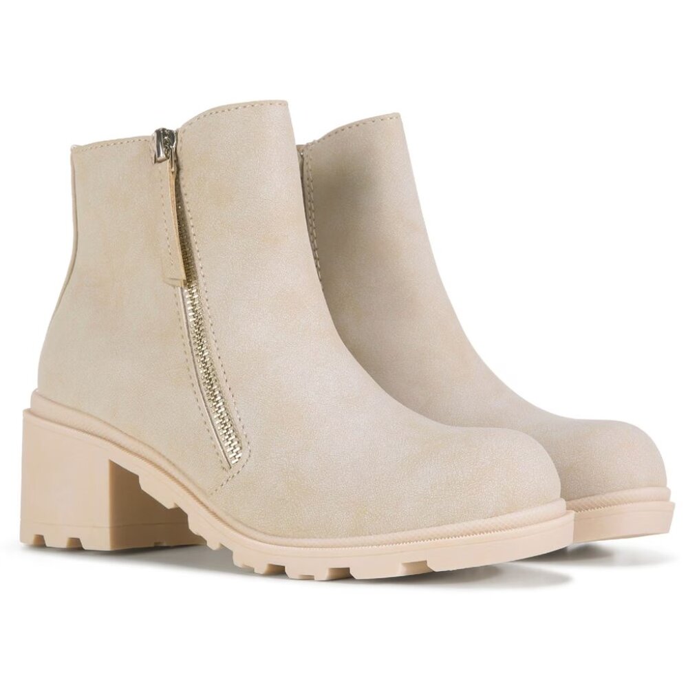 Jellypop Kids Girls Taylar Block Heel Booties Tan Size 3M